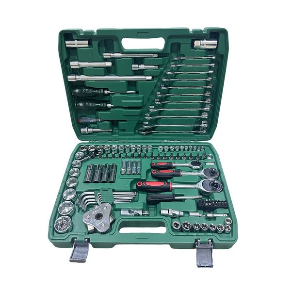 121 Pieces Wrench Ratchet Socket Auto Repair Tool Set