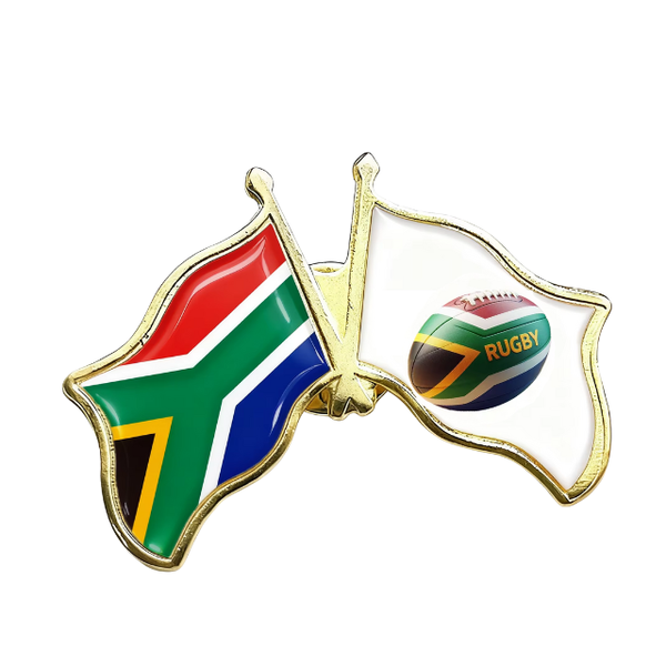 Rugby South Africa Flag Lapel Pin Badge Souvenier Novelty Gift