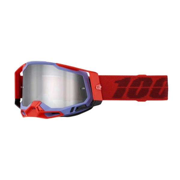 100% Racecraft2 Cleat Silver Mirror Goggle