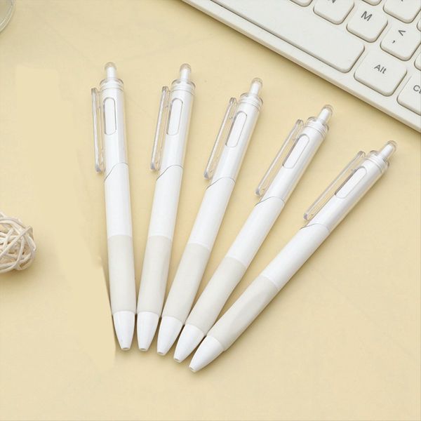 Fine Point Gel Pens 0 5Mm Smooth Writing Pens (Pack Of 5) White