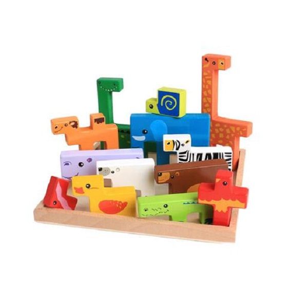 Kids Creative Animals Building Blocks Jigsaw Puzzle