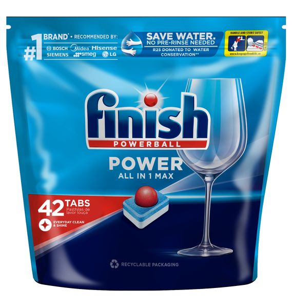 Finish 42's Auto Dishwashing All in One Max Tablets, Regular