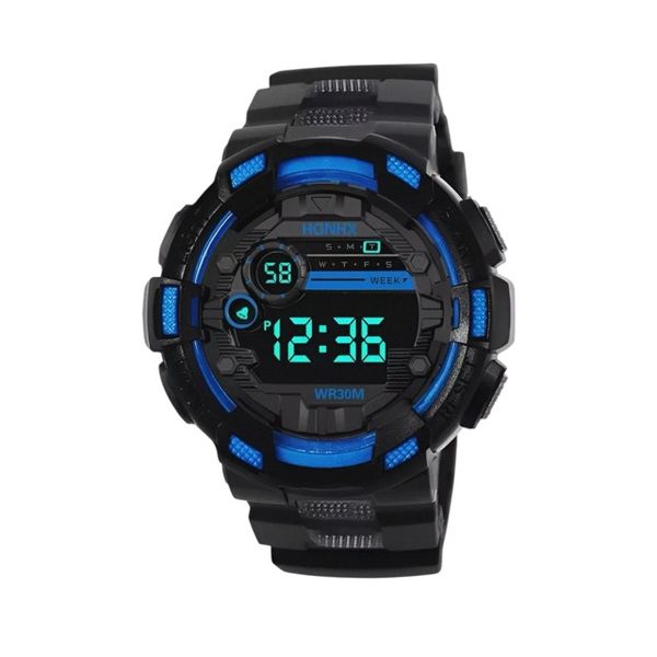 Honhx - Men's Digital LED Watch - Date Sport Men Outdoor Electronic Watch - Black