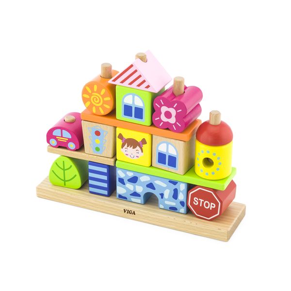 City Stacking Building Blocks