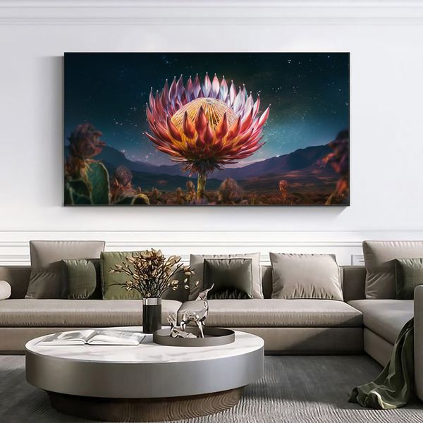 Canvas Wall Art - Protea Cosmos - 0334