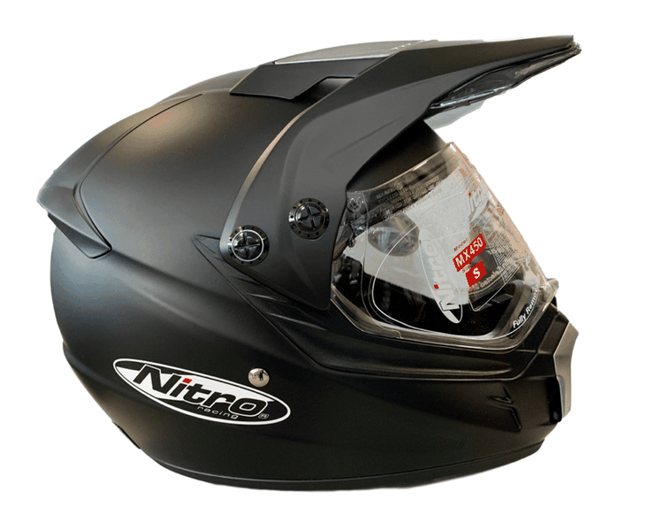 Nitro MX450 Matt Black Helmet