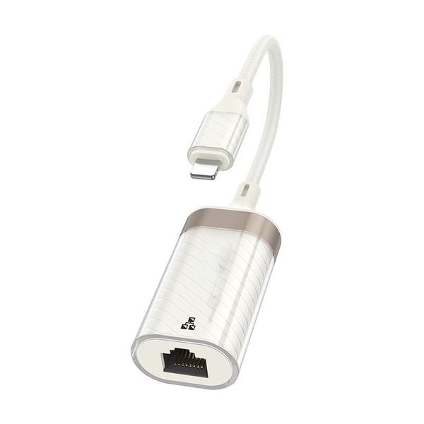 Lightning To RJ45 Ethernet 10/100 Mbps Speed Connect Your iPhone or iPad