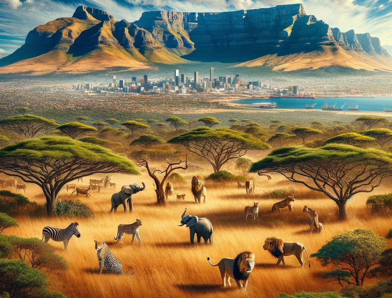 Modern Canvas Wall Art Home Decor - Jungle In The City