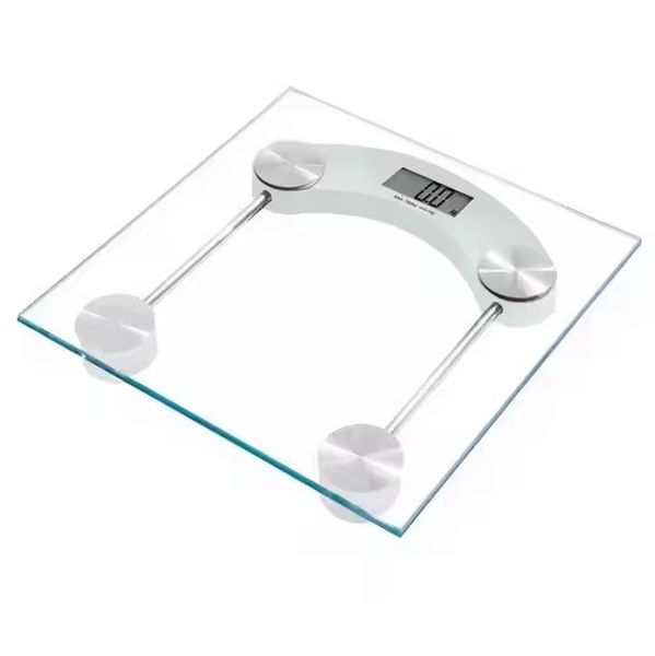 High Precision Glass Bathroom Scale with LCD Display