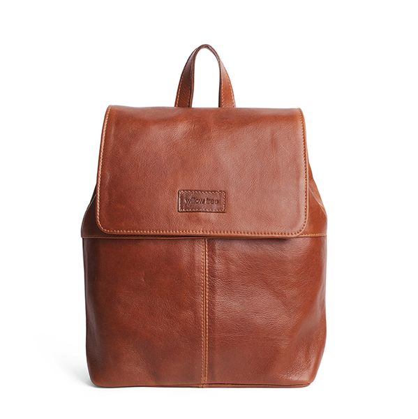 Willow Tree Leather Backpack - Tan