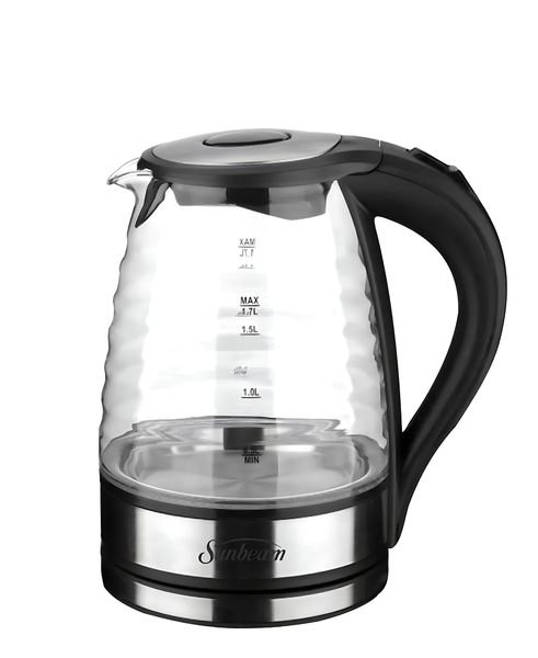 Sunbeam 1.7L Ribbed Glass Kettle SGK-2200RA
