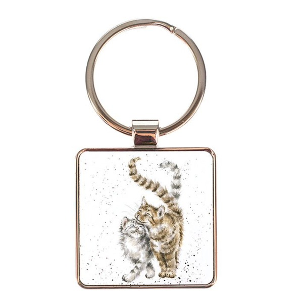 Wrendale Keyring - "Feline Good" Cats