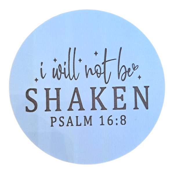 Gift Emporium Wooden-Style Coasters Set of 4 - Psalm 16:8