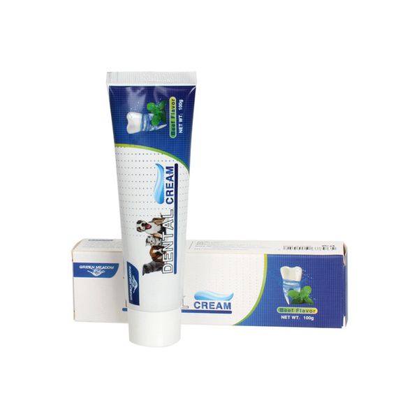 Pet Toothpaste for Dogs and Cats 100g Beef Flavor