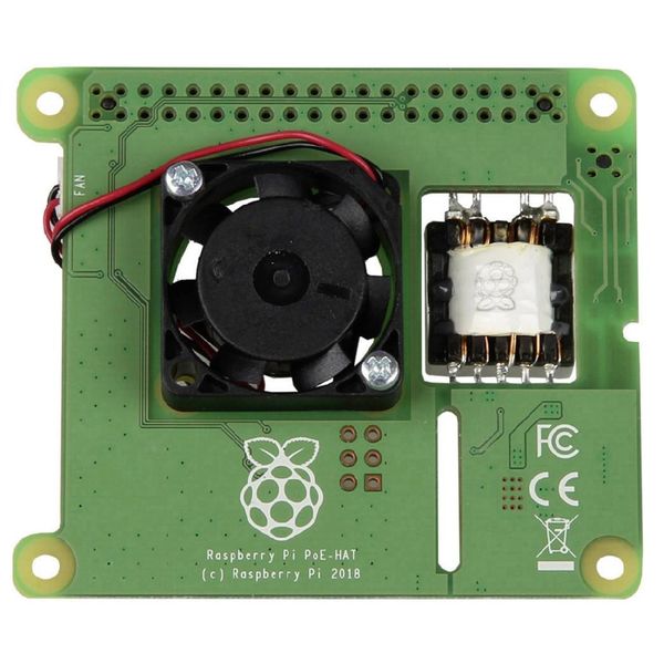Raspberry Pi Power over Ethernet (PoE) HAT for Raspberry Pi 3 Model B+