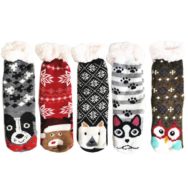 5 Pairs Winter Socks For Women Girls .