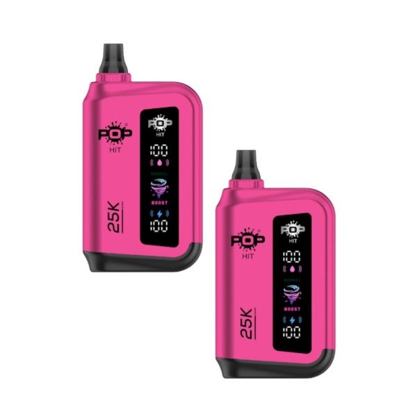 Pop Hit Rechargeable Vape Bar 25K Puffs 50mg-Strawberry Watermelon Freeze-2