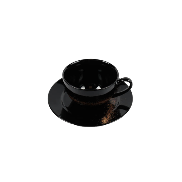 Chaka Chaka - Gold Splash Cup &amp; Saucer Set of 4