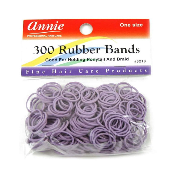 Annie Rubber Bands 300Ct Purple - 10 Packs