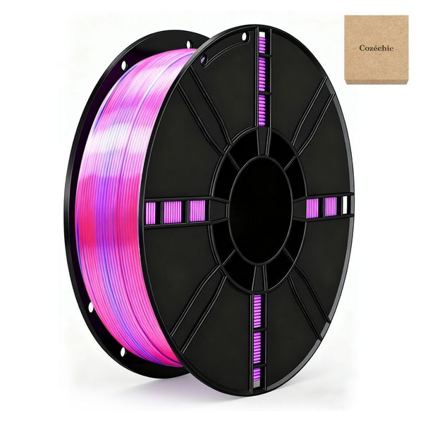 Cozéchic - 3D Printer Filament,Tri Colour Silk PLA Filament 1.75mm 1kg