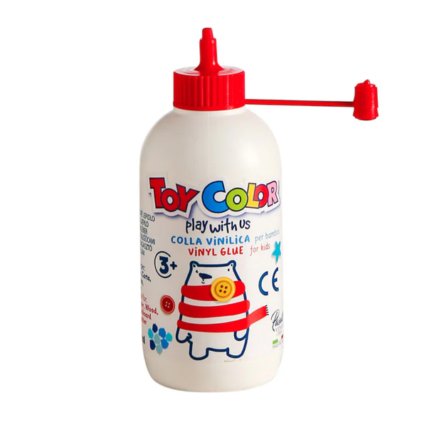 Toy Color - Vinyl Glue for Kids - Precision Spout - Clear Drying - 100ml