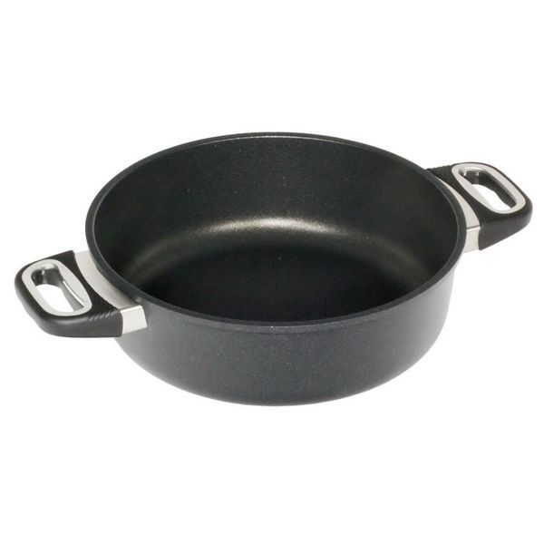 AMT 26cm Gastroguss Braising Pot with 2 Handles - Black