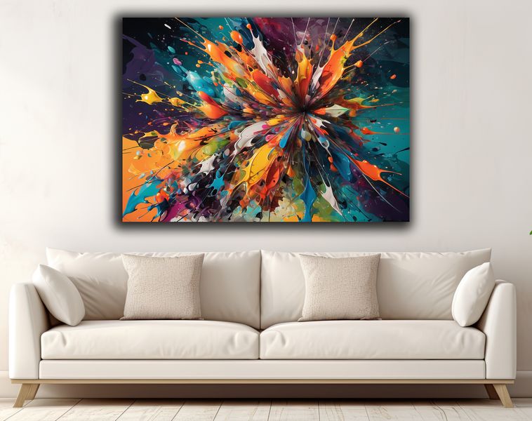 0235 Color Splash Canvas Wall Art