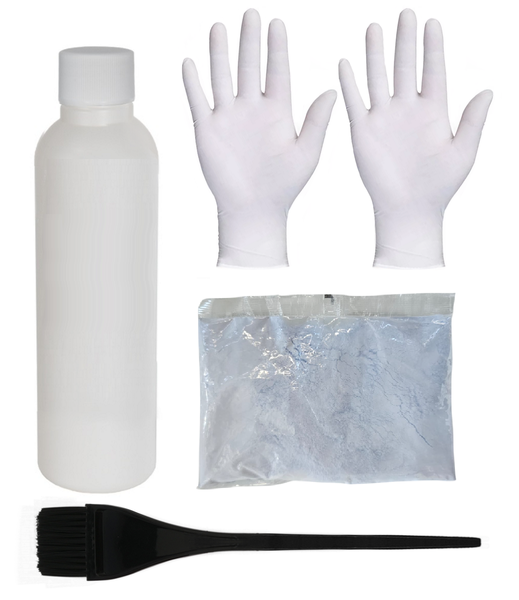 Professional High-lift Hair Blue Bleach Powder + 10Vol Developer Full Kit