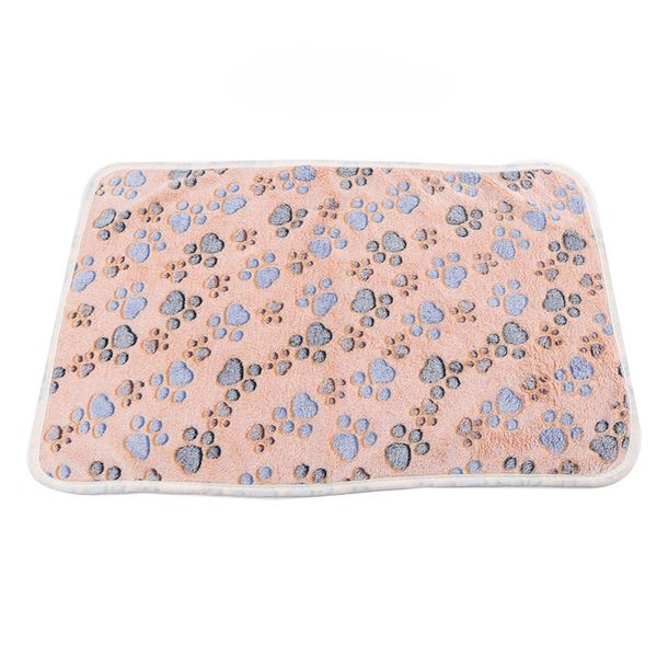 Dog Kennel Mat Dog Blanket Pet Supplies Warm Coral Velvet Blanket 104x76CM