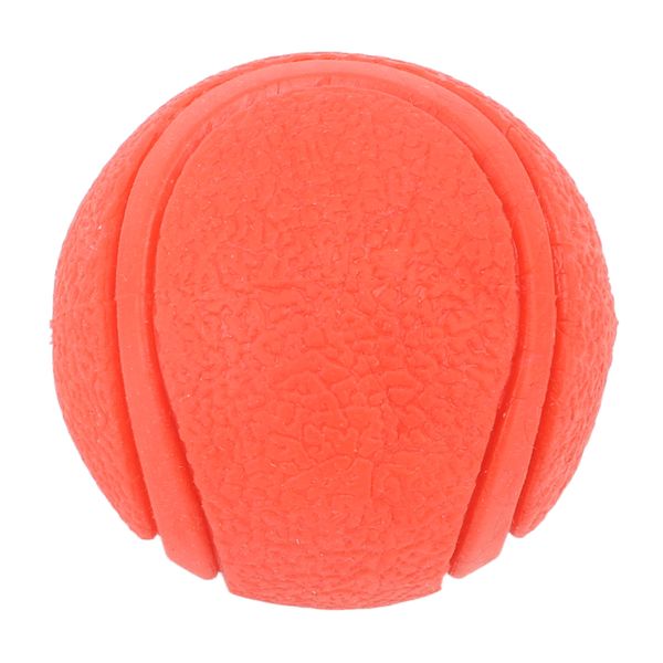 Dog Toy Ball Rubber Floating Dog Ball Teeth Cleaning Pet Chew Toy M Red
