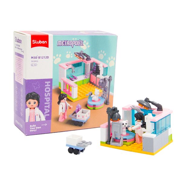 Sluban Building Set: Metropolis - Cute Pet Groomer - 103 Piece