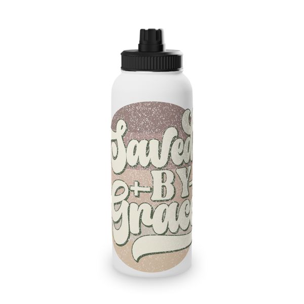 Saved by Grace 850ml Metal Water Bottle