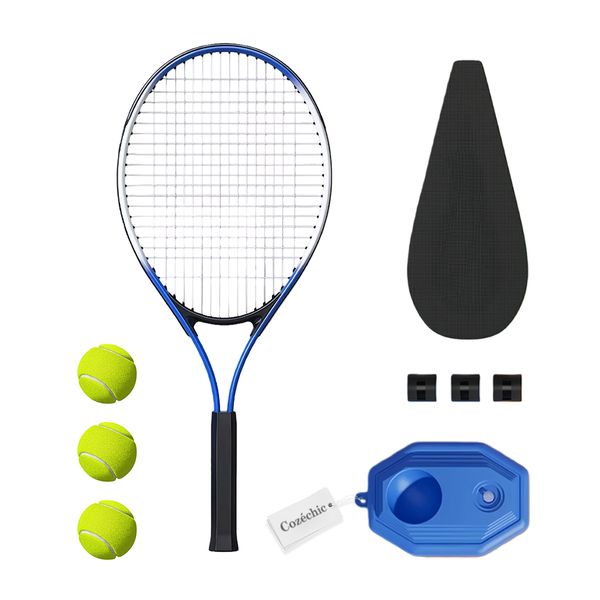 Cozéchic - Solo Tennis Racket Set Premium Tennis Trainer Rebound with Base