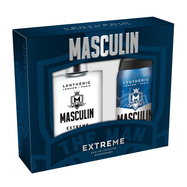 Lentheric Masculin Extreme Eau de Toilette 100ml &amp; Deodorant Spray 150ml