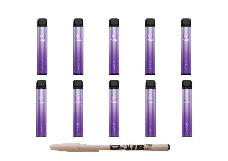 Elfbar 1500 Ultra Grape Disposable Vape 5% Nic 10 Pack