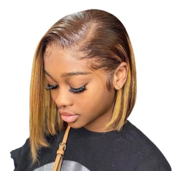 8inch Super Double Drawn Full Frontal Piano wig