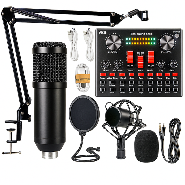 Condenser Mic Kit - For Recording &amp; Streaming