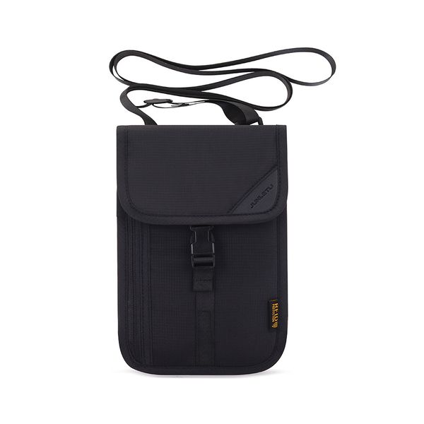 Multifunctional Travel Neck Pouch Hanging Passport Holder with RFID