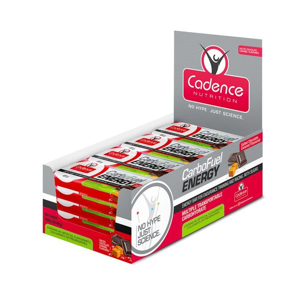 Cadence Nutrition CarboFuel Energy Bar Salted Chocolate Caramel - 20 x 45g