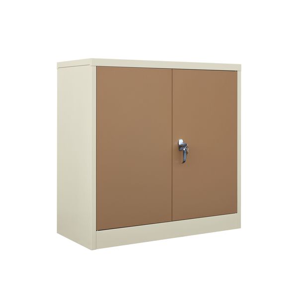 Steel Storage Cabinet - 900 x 900 x 400mm - Ivory Karoo