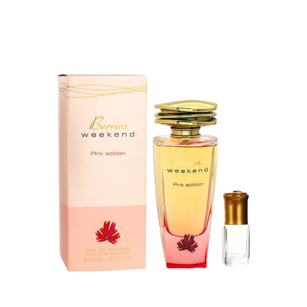 Berries Weekend Pink Edition for Women - 100ml EDP + Perfume Oil