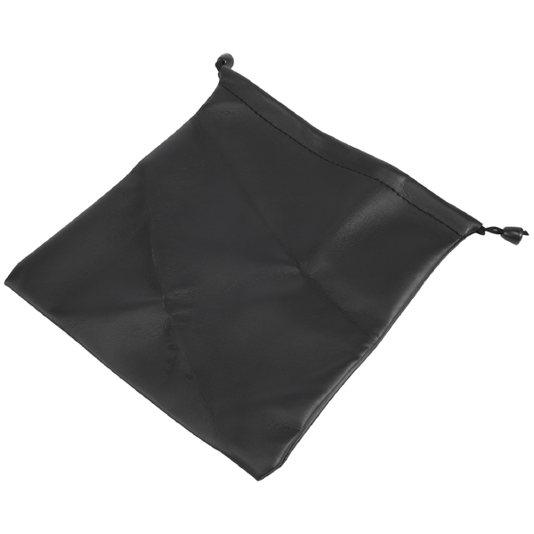 Pu Leather Soft Storage Bag Pouch Case For Around Earphone Black