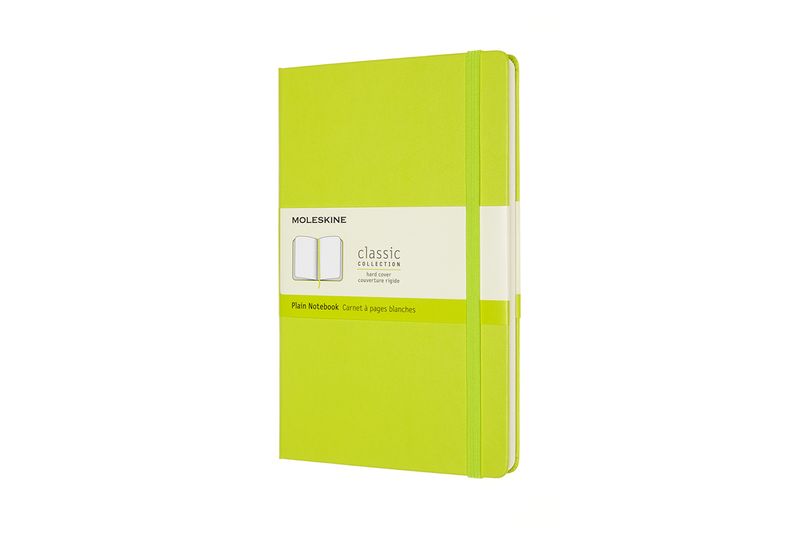 Moleskine Classic Lemon Green Large Plain Notebook