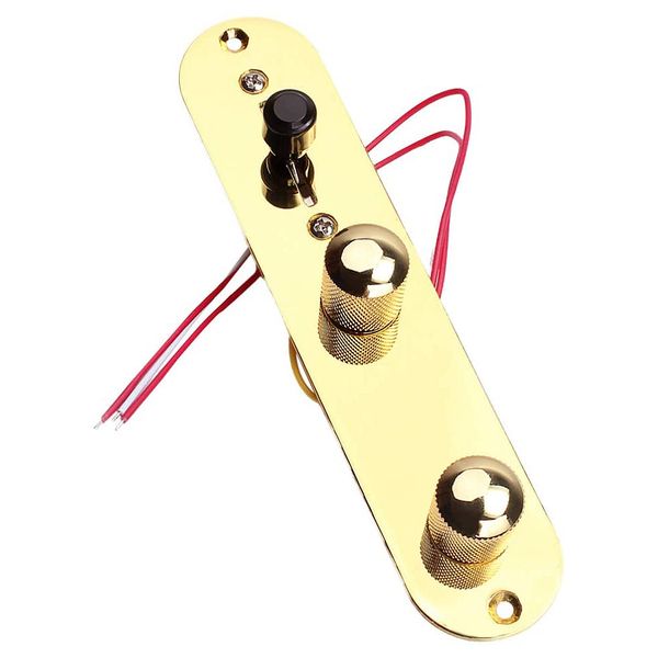 Saddle Bridge Plate 3 Way Switch Control Plate for Fender Gold
