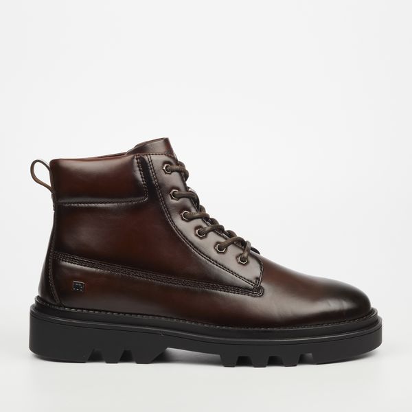 Mazerata Men's Choc Round Toe Tpr Sole Boots image