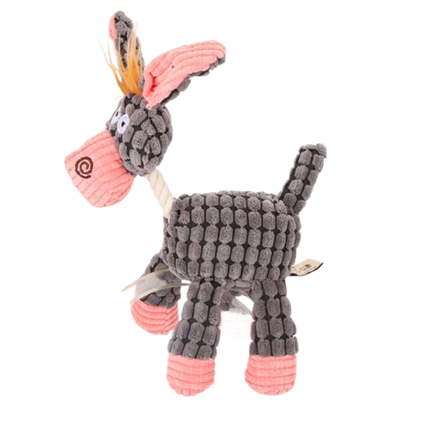 Plush Donkey Dog Toy - Durable &amp; Fun Pet Chew Toy for All Dogs