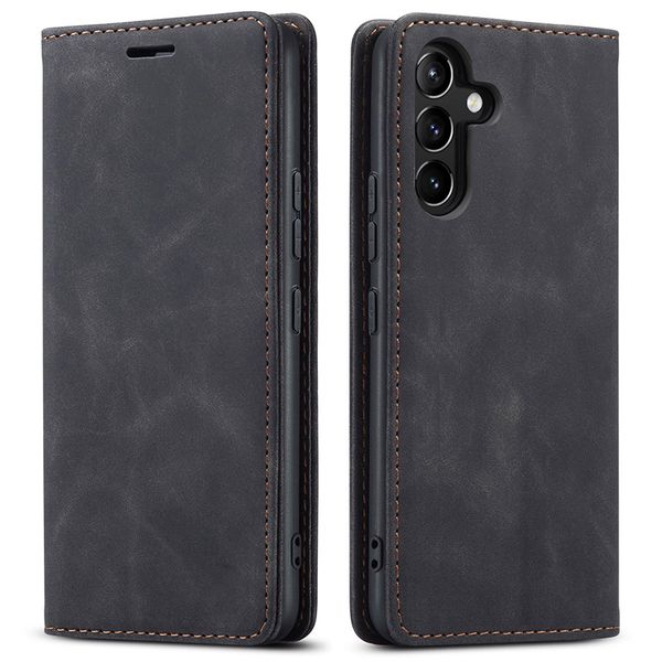 Magnetic Wallet Phone Case Compatible with Samsung Galaxy A55