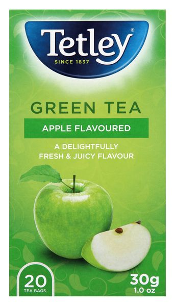 Tetley Apple Green Tea 20's Pack of 6