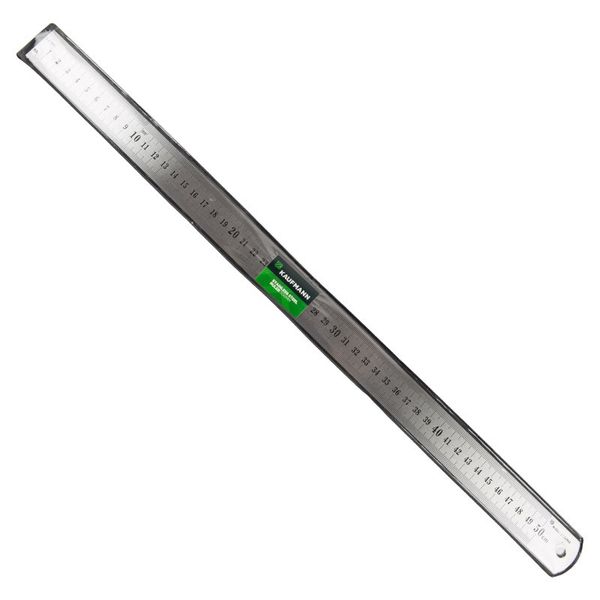 Kaufmann - Ruler - DIY - Steel - 500mm - Bulk Pack of 7