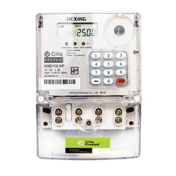 Citiq Hexing Single Phase Prepaid Meter